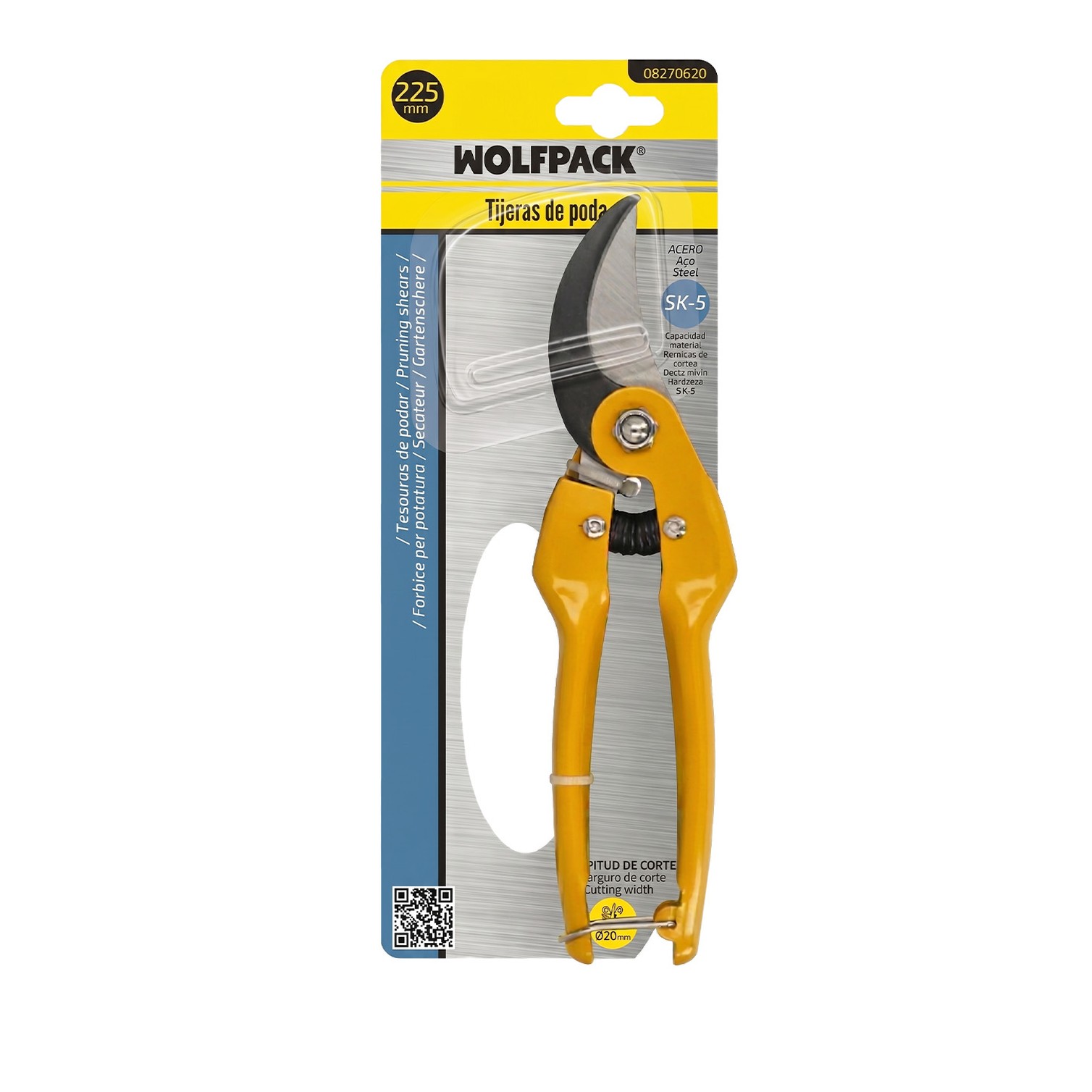 Tijeras Podar 3164/225 mm. 1 Mano