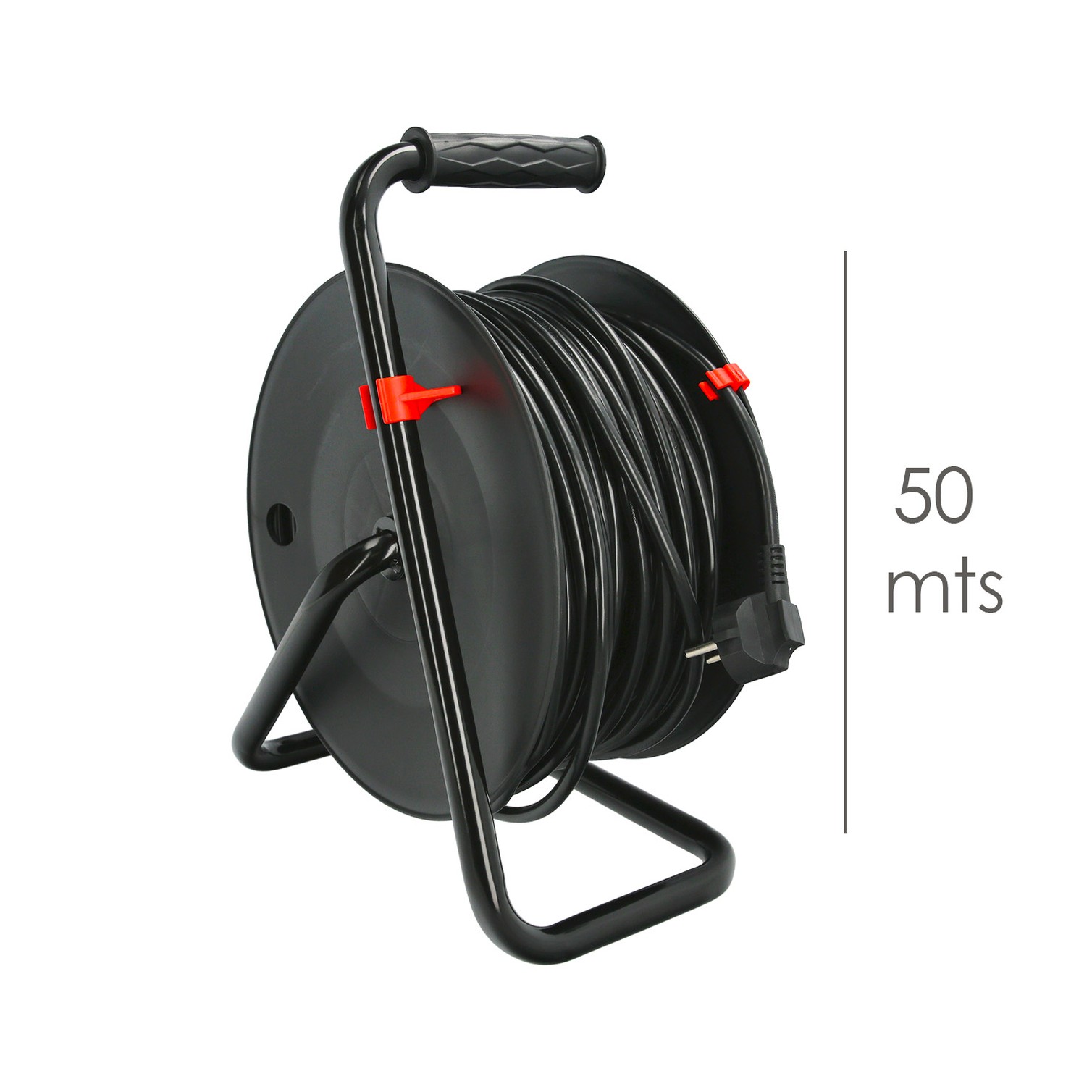 Extensible Industrial 4 Tomas 50 Metros 3 x 1,5 mm. con Protección Sobrecarga