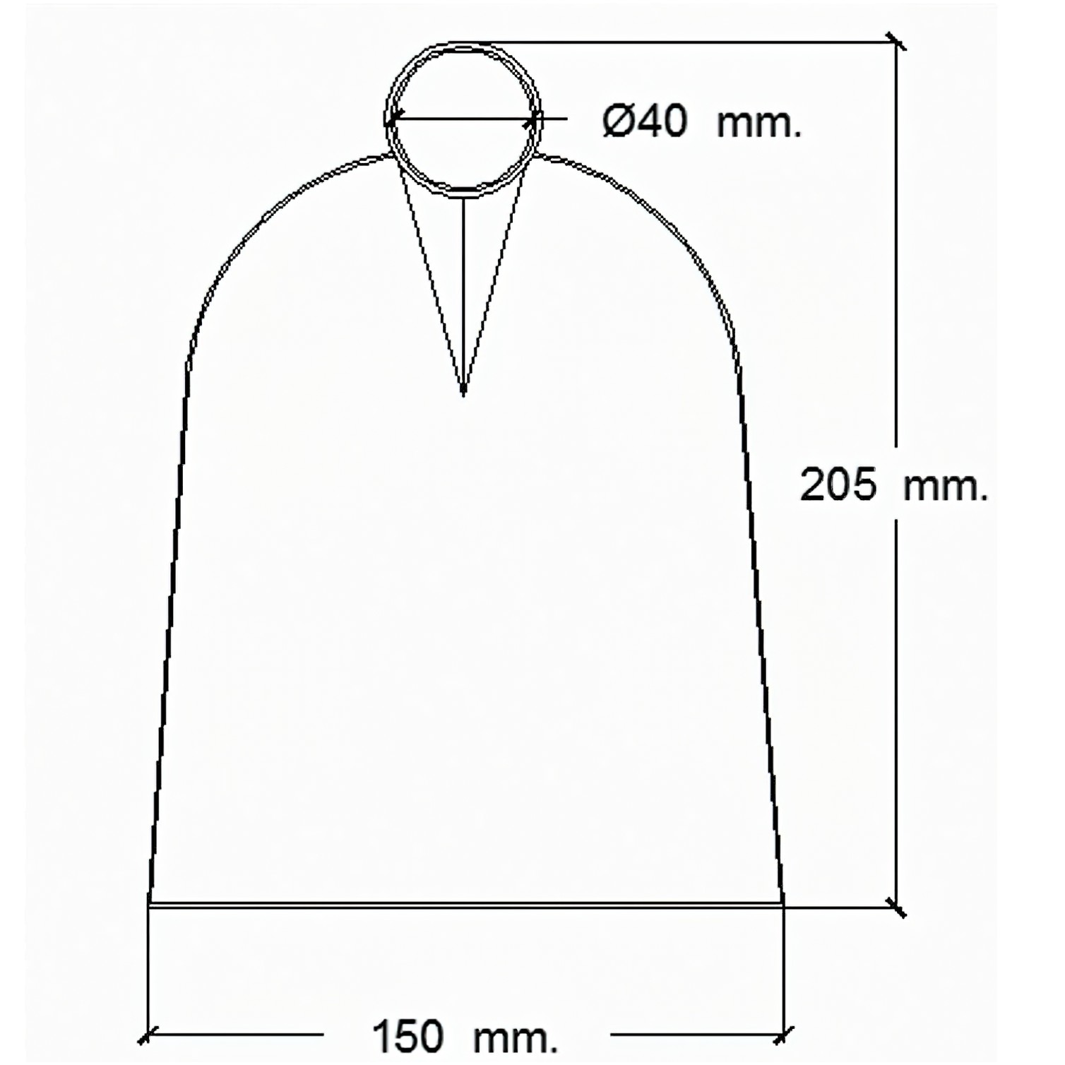 Azada Forjada Sin Mango 96/ 750 Gramos