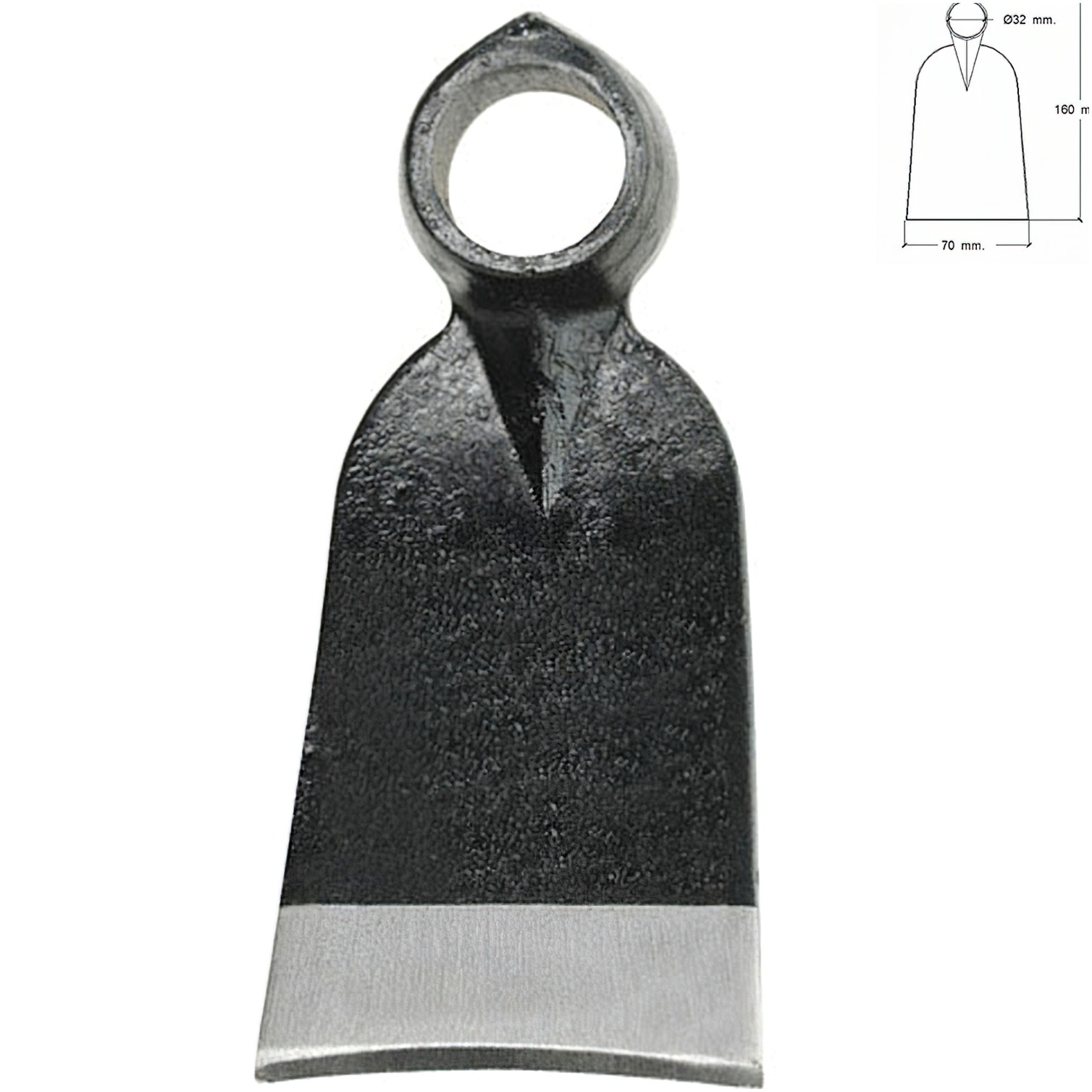 Azada Forjada Sin Mango 343/ 310 Gramos