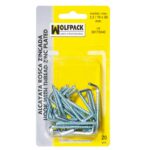 Alcayatas Rosca Zincada 2,1 / 14x25 mm. (Blister 50 Piezas) [+7 variaciones de Medida Disponibles]