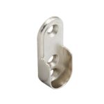 Soporte Lateral Barra Oval Niquel 15x22 mm.