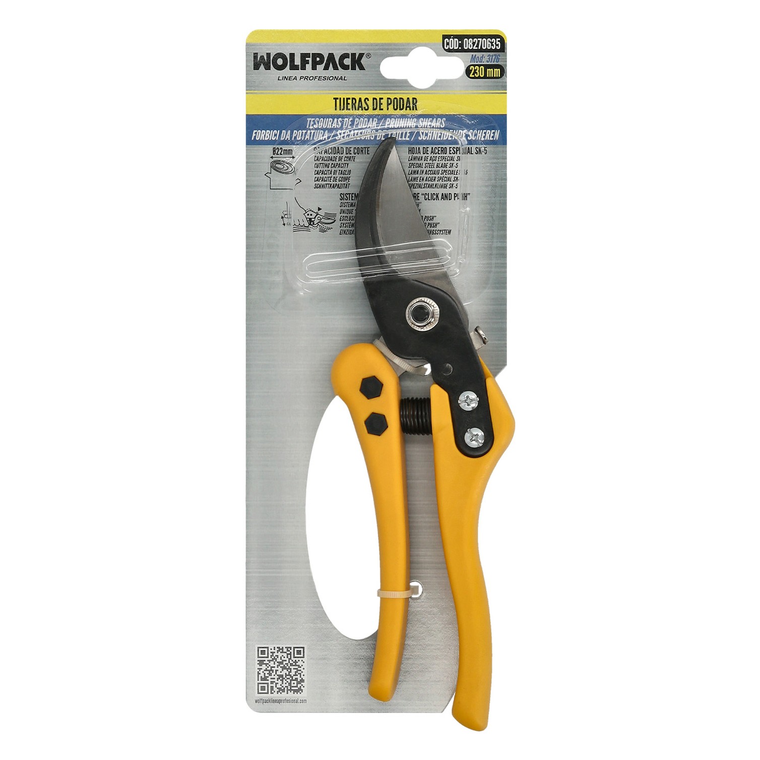 Tijeras Podar 3176/230 mm. 1 Mano