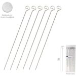 Pinchitos Acero Inoxidable Grandes 40 cm. (Blister 6 Unidades) Saturnia