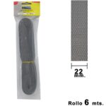 Cinta Persiana Wolfpack Gris 22 mm. Rollo 6 Metros