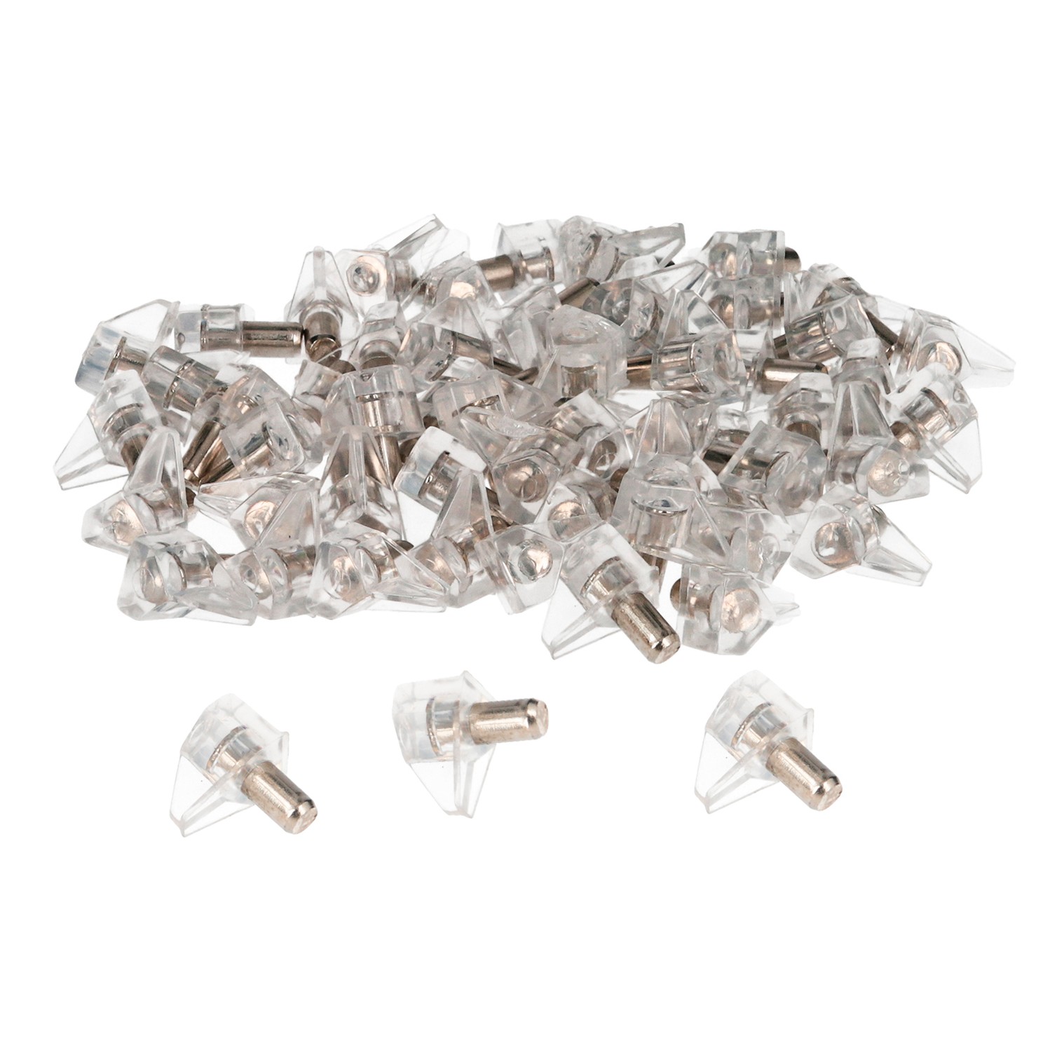 Soporte de Plastico Con Anclaje Metalico 5 Ø mm. Para Estanterias / Estantes (Caja 100 Unidades)