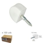 Soporte Estanteria Tornillo Pequeño Blanco (Caja 100 unidades)
