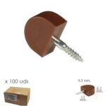 Soporte Estanteria Tornillo Pequeño Marron (Caja 100 unidades)
