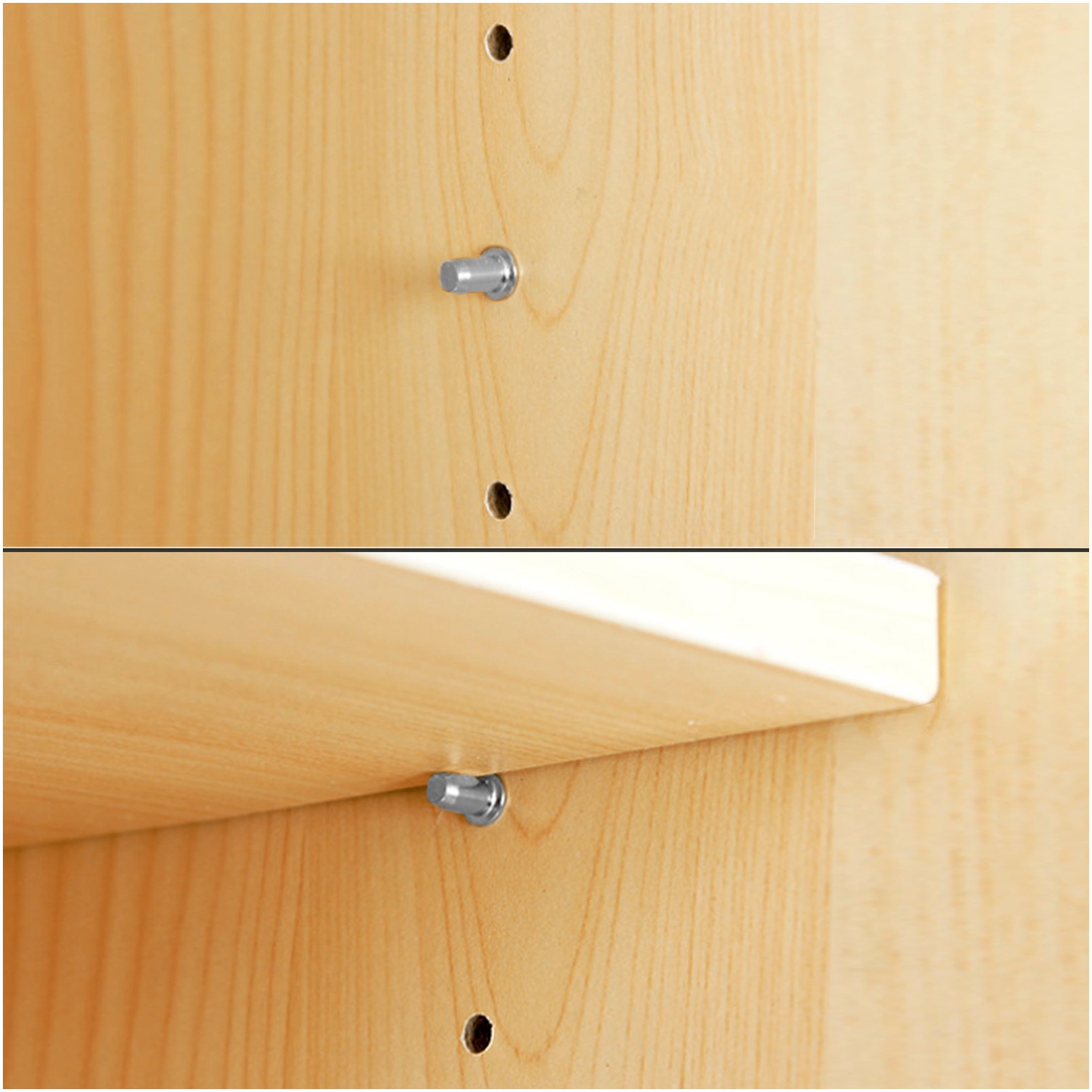 Soporte de Metalico Con Anclaje 5 Ø mm. Para Estanterias / Estantes (Caja 100 Unidades)