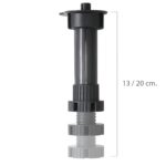 Pata Regulable Desmontable 13 / 20 cm. Negro