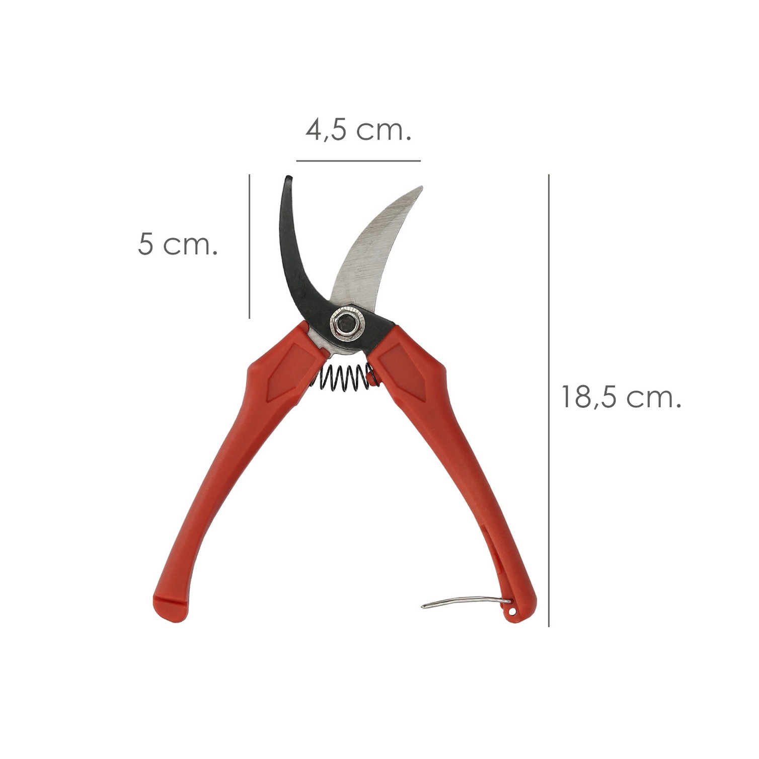 Tijeras Vendimiar Curva 1 Mano P20/18 cm.