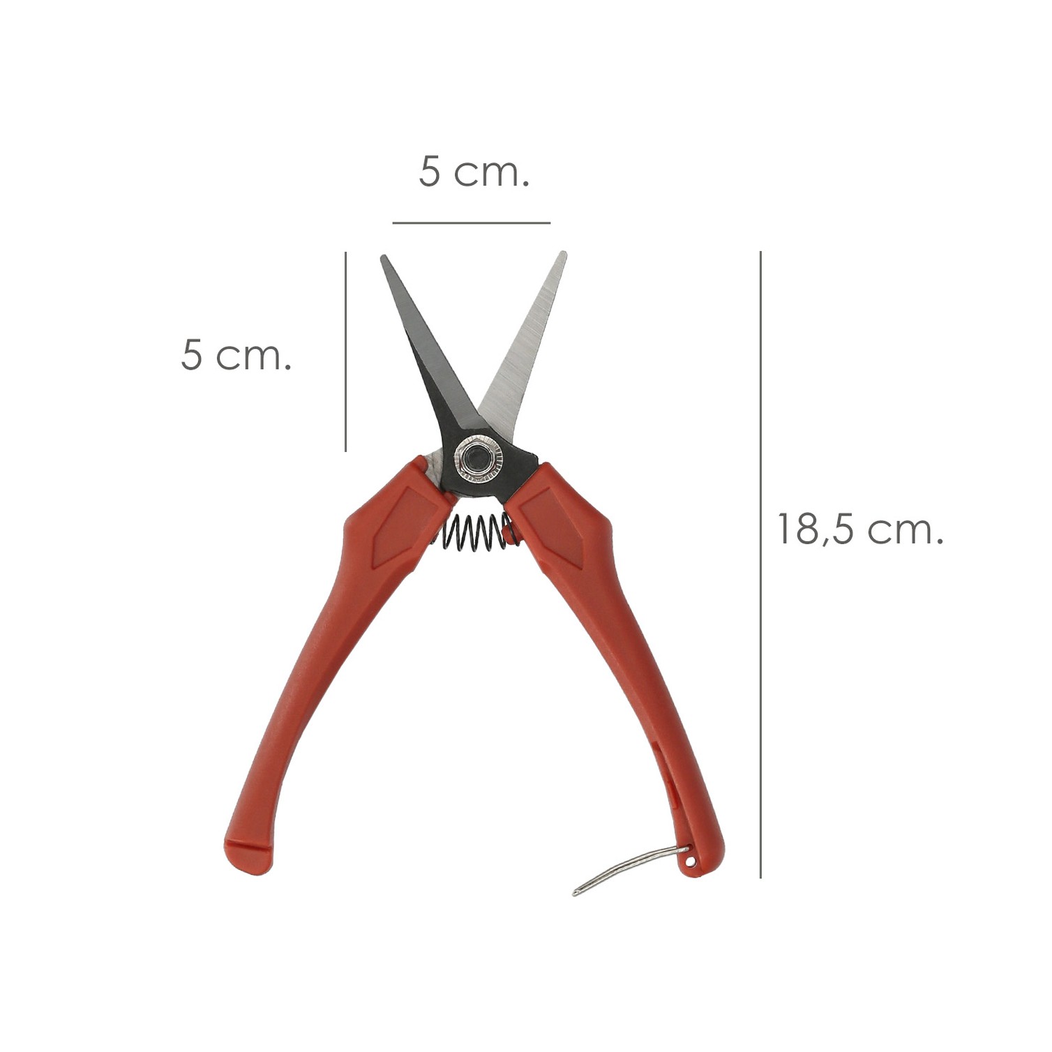 Tijeras Vendimiar Recta 1 Mano P10/18 cm.