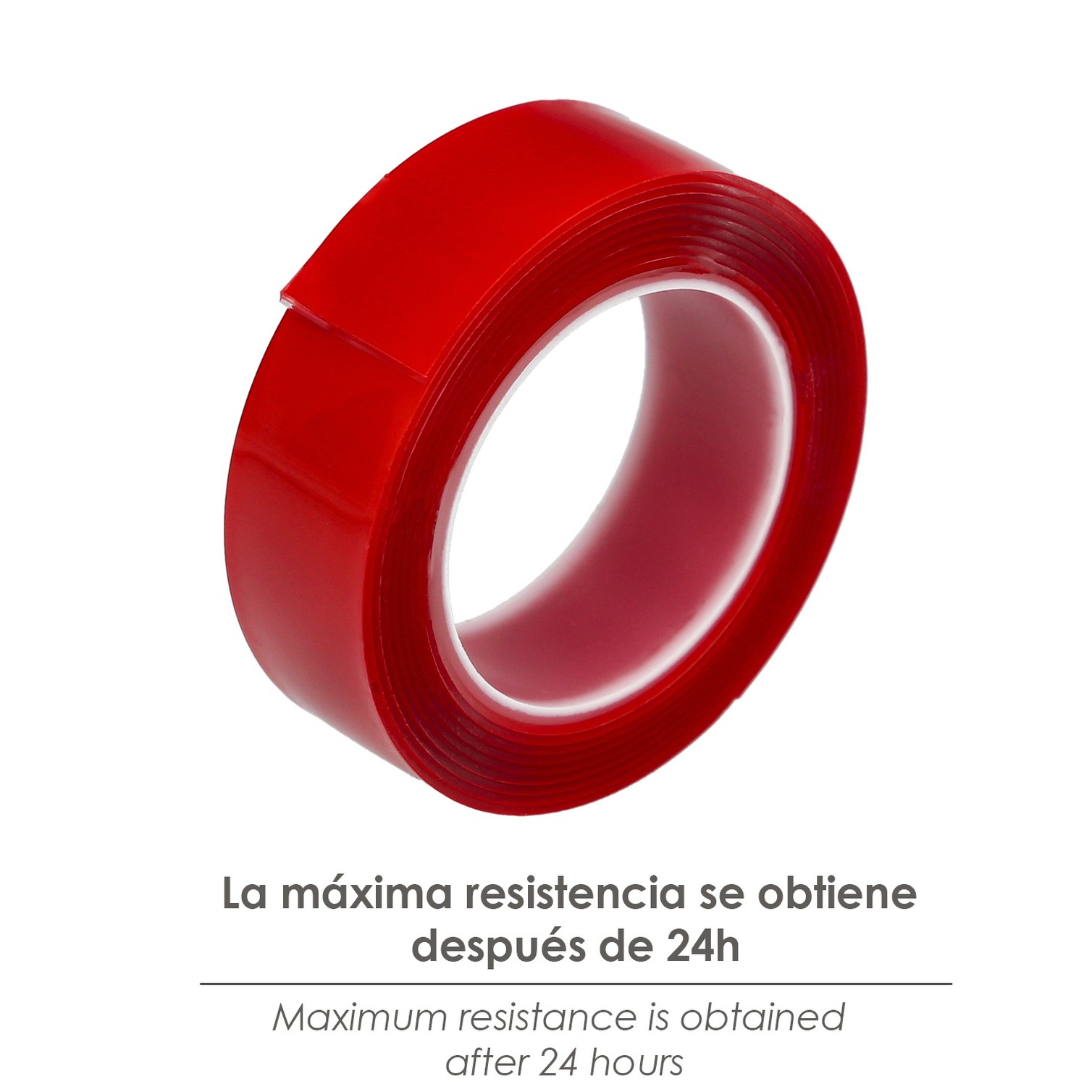 Cinta Doble Cara Elástica transparente 1,5 m. x 19 mm.