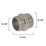 Machones Dobles Cromo 3/8" [+2 variaciones de Medida Disponibles]