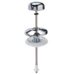 Tirador Cisterna Baja Vertical Recto Cromo 130 mm.