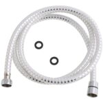 Flexo Ducha PVC Blanco/Plata 1,50 metros