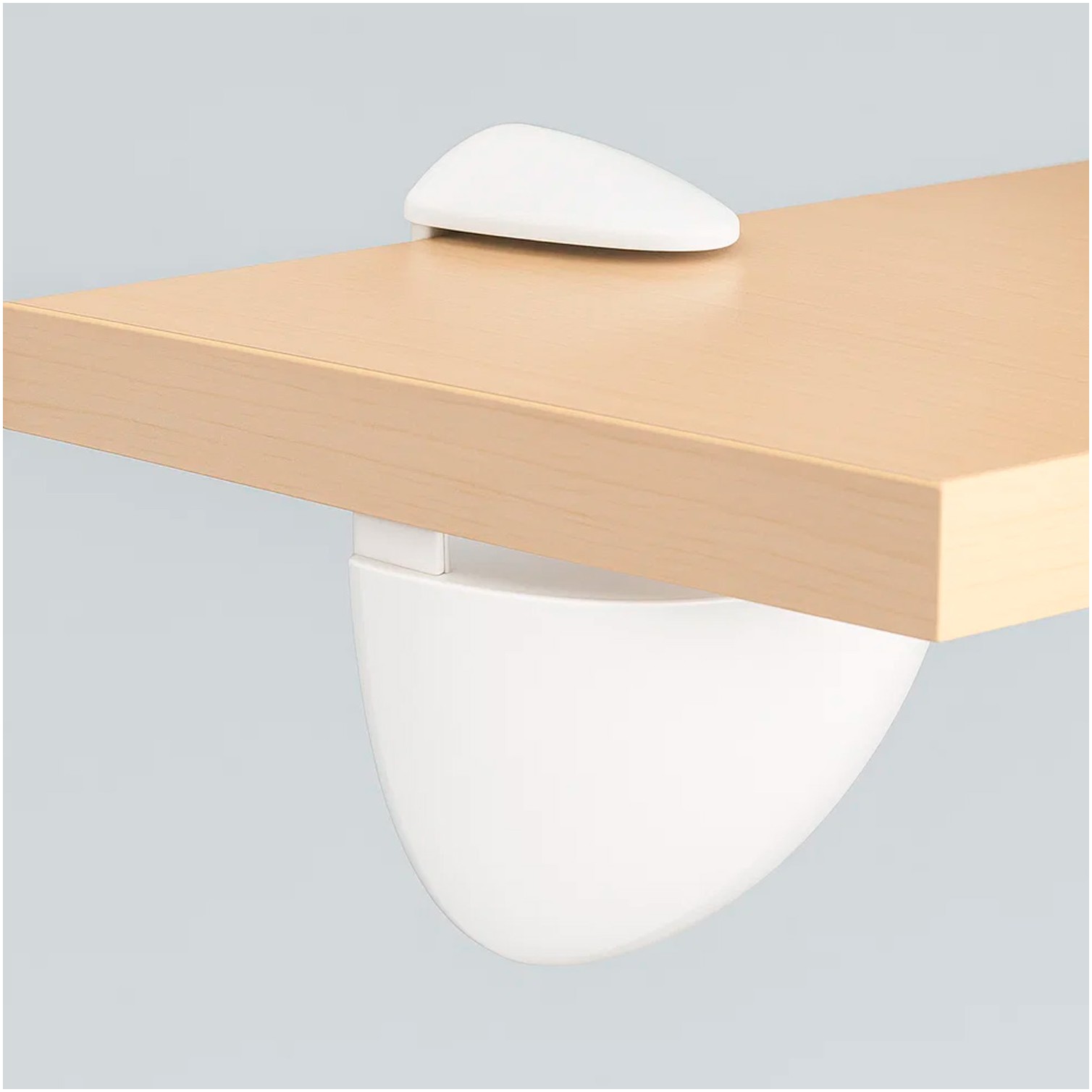 Soporte Pelicano Regulable Para Estante 1 / 35 mm. Blanco (1 Pieza)