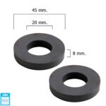 Iman Wolfpack Ferrita Aro Ø 45x20x8 mm. (Blister 2 Piezas)