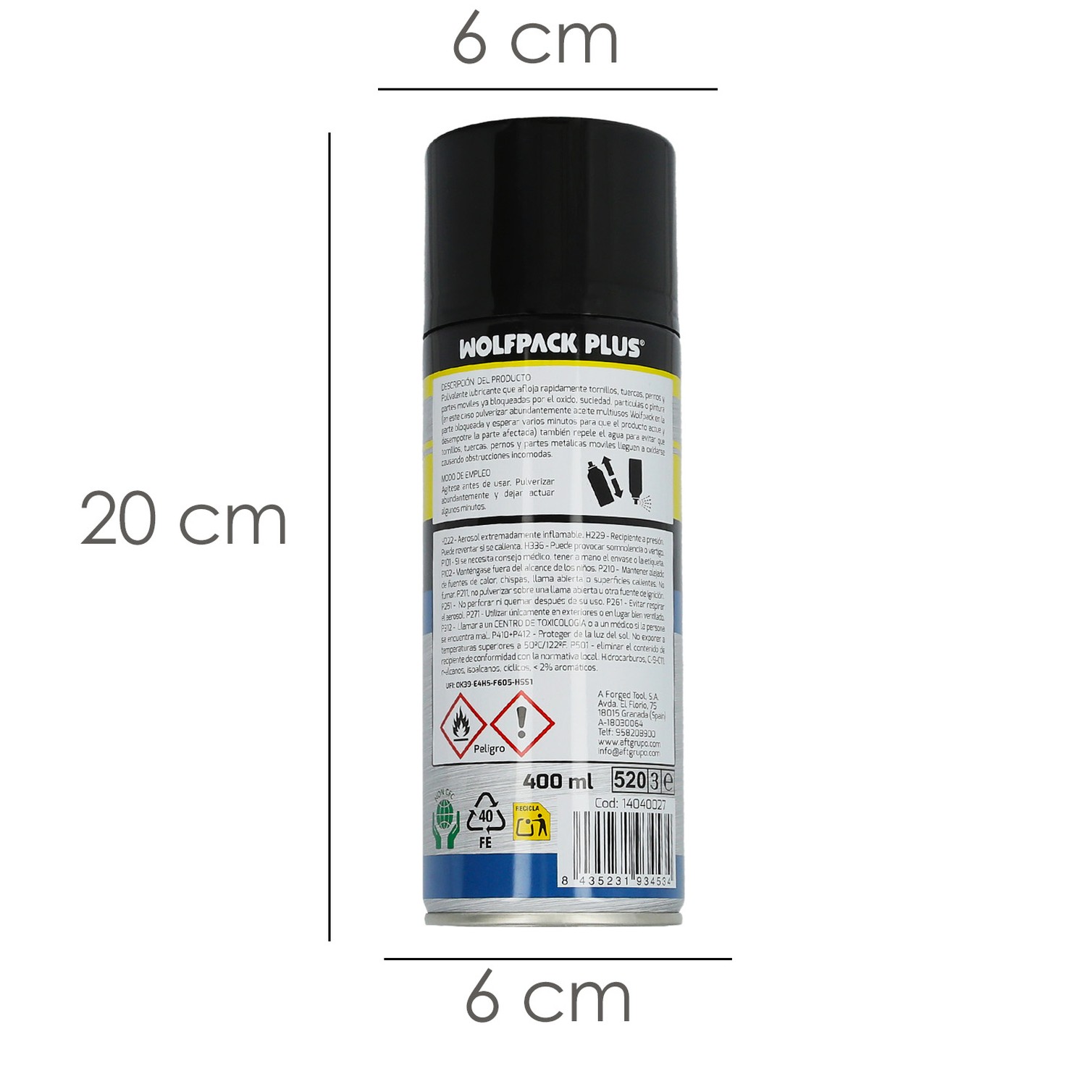 Spray Aceite Lubricante Multiuso 400 ml