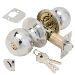 Pomo Puerta Wolfpack Con Llave Con Condena Cromado Para Entrada