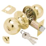 Pomo Puerta Wolfpack Con Llave Con Condena Latonado Para Entrada