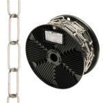 Cadena Decorativa Lisa Plateada 3,4x43 mm. Rollo 20 metros
