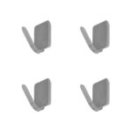 Colgador Oryx Inoxidable Pequeño (Blister 4 Unidades) Adhesivo