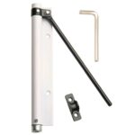 Muelle Puerta Wolfpack Aluminio Anodizado Blanco (Blister 1 Pieza)