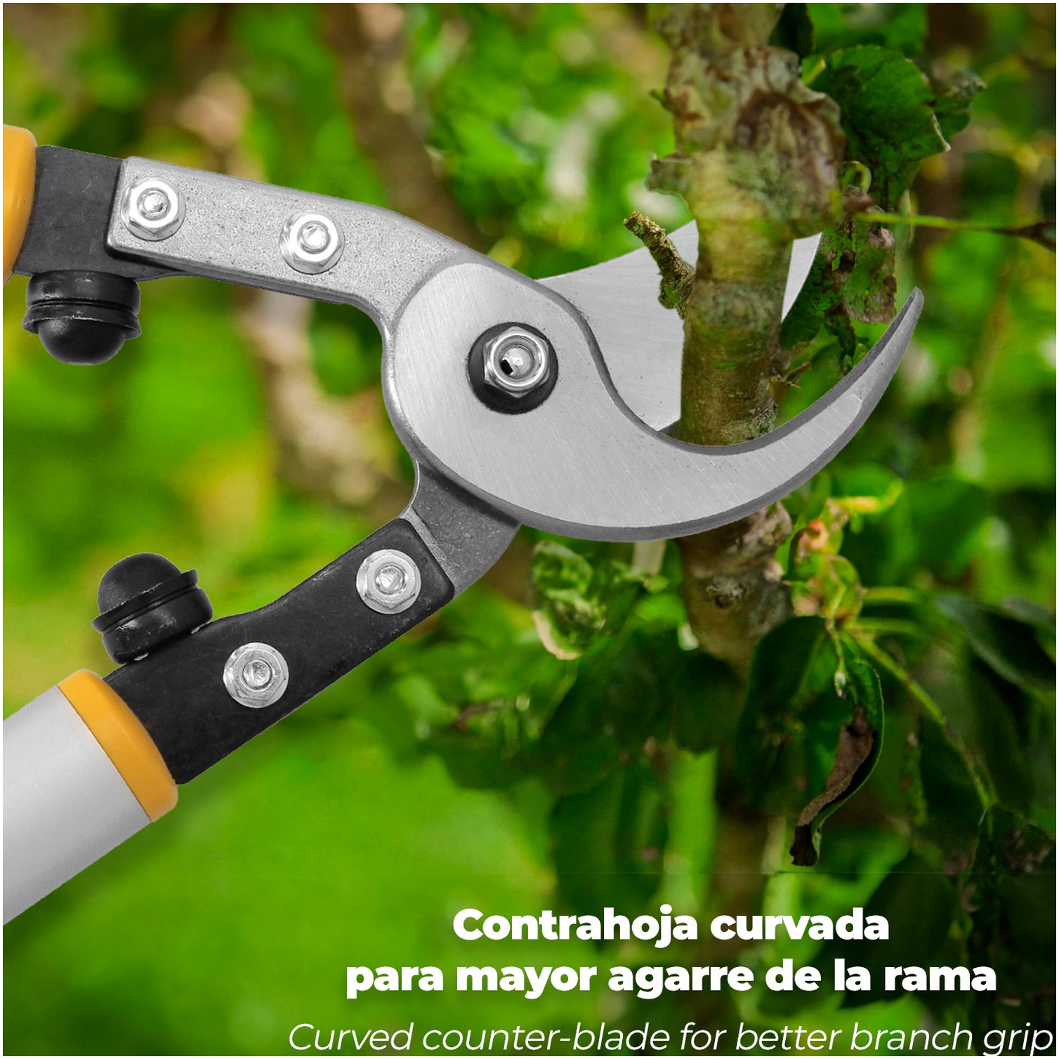 Tijeras Podar 2 Manos Profesional Forja y Alumnio 75 cm.