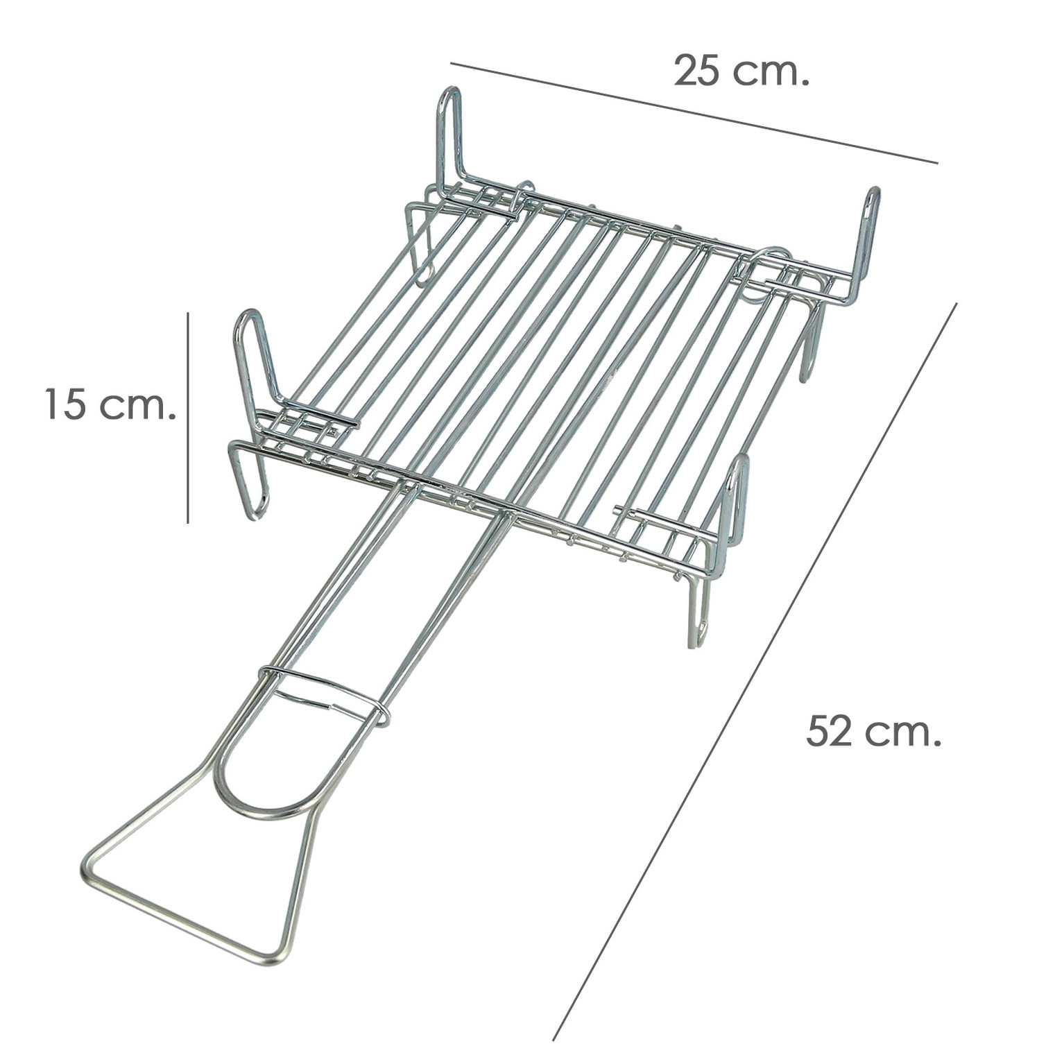 Parrilla Barbacoa Doble 25x25 cm.