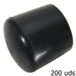 Contera Plastico Redonda Exterior Negra 8 mm. Bolsa 200 Unidades [+9 variaciones de Medida Disponibles]