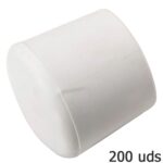 Contera Plastico Redonda Exterior Blanca 8 mm. Bolsa 200 Unidades [+10 variaciones de Medida Disponibles]