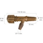 Grifo Barril Plástico Número 0 Para 50 Litros [+5 variaciones de Nº/ Capacidad Disponibles]