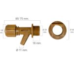 Grifo Barril Plástico Mini Con Tuerca 1/2"