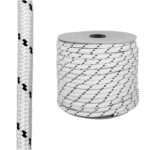 Cuerda Poliester Trenzada Blanca / Azul 4 mm. Bobina 200 m. [+8 variaciones de Medida Disponibles]