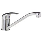 Monomando Fregadero Con Caño Horizontal Con Cartucho Ceramico Ø 40 mm.