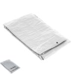 Lona Impermeable Reforzada 3x4 metros (Aproximadamente) Con Ojetes Metálicos, Lona de Protección Duradera, Color Blanco. [+3 variaciones de Medida Disponibles]