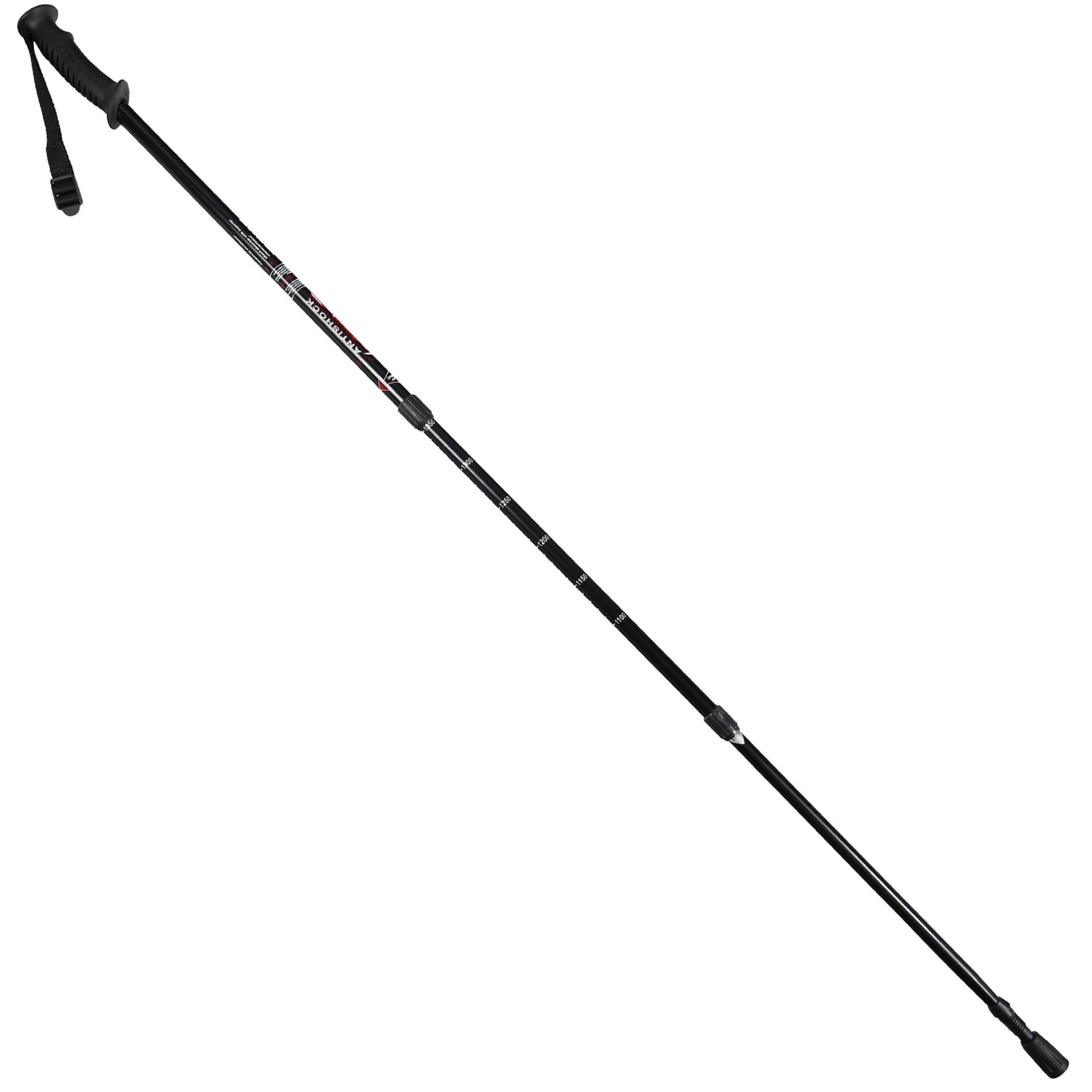 Baston Bordon Caminar Extensible 0,65-1,35 metros Negro