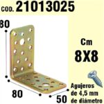 Soporte Para Madera Ángulo 50x80x80 mm.