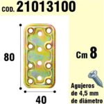Soporte Para Madera Placa Bicromatada 40x80 mm.