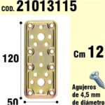 Soporte Para Madera Placa Bicromatada 50x120 mm.