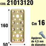Soporte Para Madera Placa Bicromatada 50x160 mm.