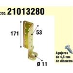 Soporte Para Madera Anclaje Bicromatado Regulable