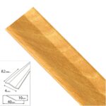 Tapajuntas Adhesivo Para Ceramica Metal Roble 82,0 cm. [+2 variaciones de Medida Disponibles]