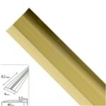 Tapajuntas Adhesivo Para Moquetas Metal Oro 82,0 cm. [+2 variaciones de Medida Disponibles]