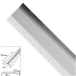 Tapajuntas Adhesivo Para Moquetas Metal Plata 82,0 cm. [+3 variaciones de Medida Disponibles]