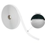 Cinta Velcro Felpa Con Adhesivo Blanco Rollo 25 metros