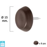Deslizante Pequeño Marron Ø15 (Blister 8 Unidades)