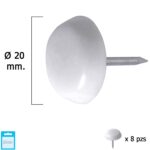 Deslizante Grande Blanco Ø20 (Blister 8 Unidades)