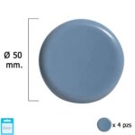 Deslizante Gris Ptfe Ø50 (Blister 4 Unidades)